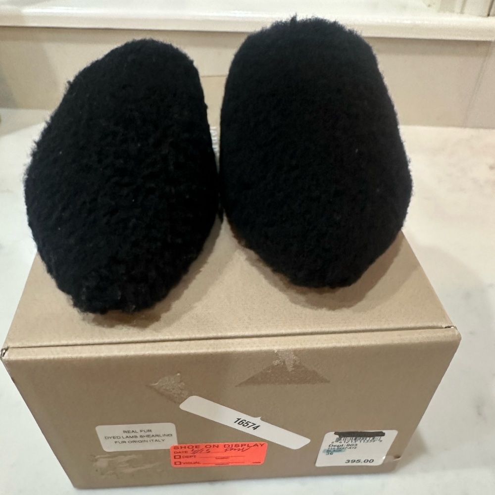 Jenni Kayne Shearling Mule Black - Picture 4 of 7